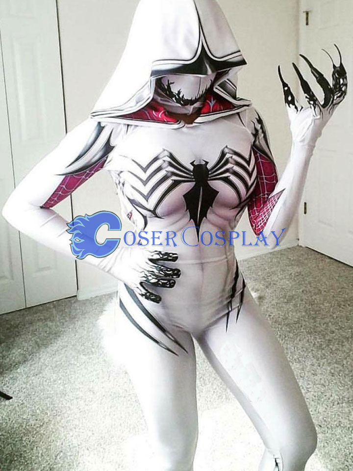 2018 Anti Gwenom Gwen Spiderman Costume Sexy Halloween